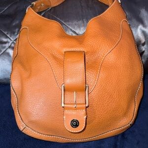 Tan Leather Hobo Bag